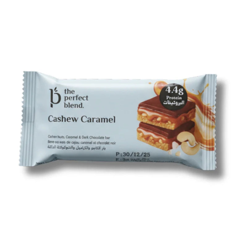 Barre Caramel Cajou - The Perfect Blend - Protéinée & Gourmande