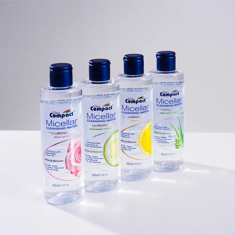 Ultra Compact Eau Micellaire Nettoyante à la Rose 400ml