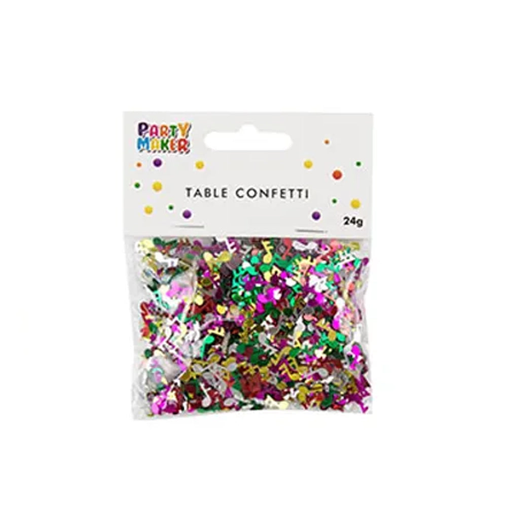 Confeti multicolor 24g - Notas musicales
