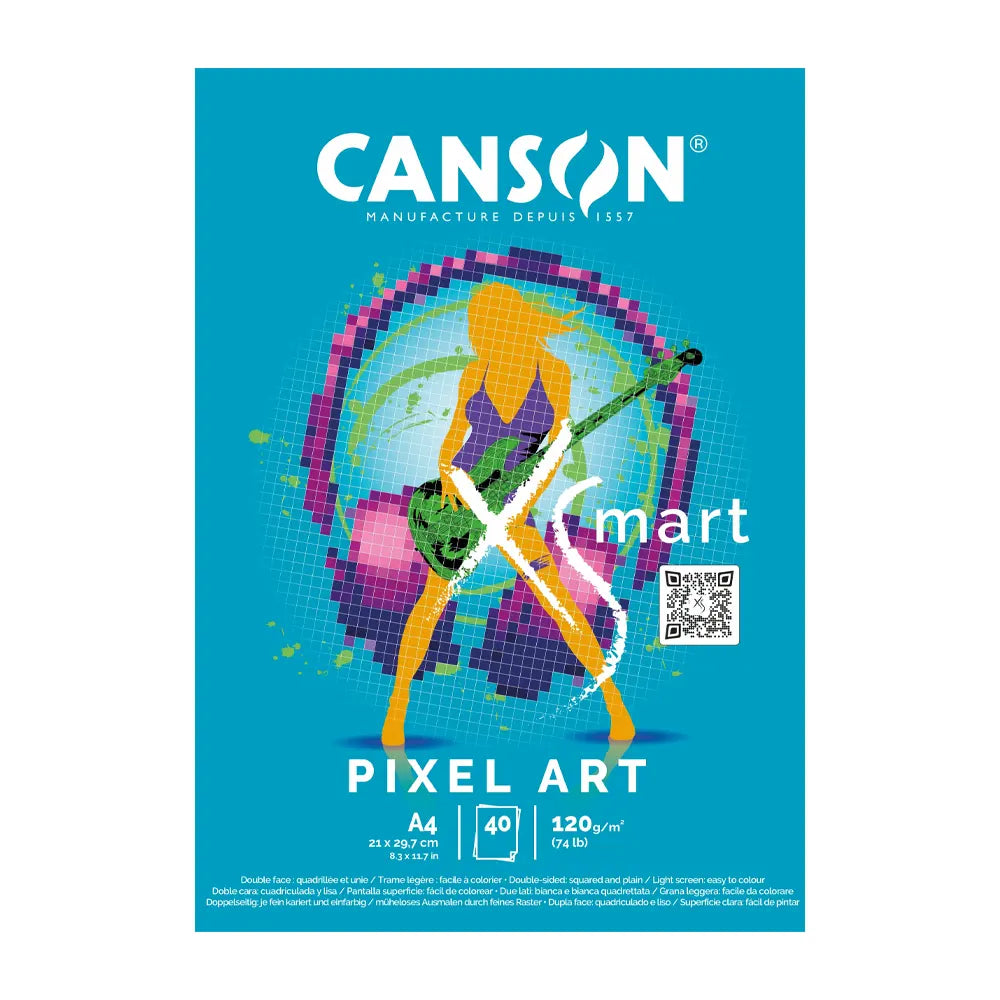 Canson Bloc XSmart para Pixel Art de 40 Hojas A4 - 120 g/m²