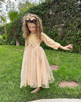 Caftan Pour Fille 3-7A - Beige