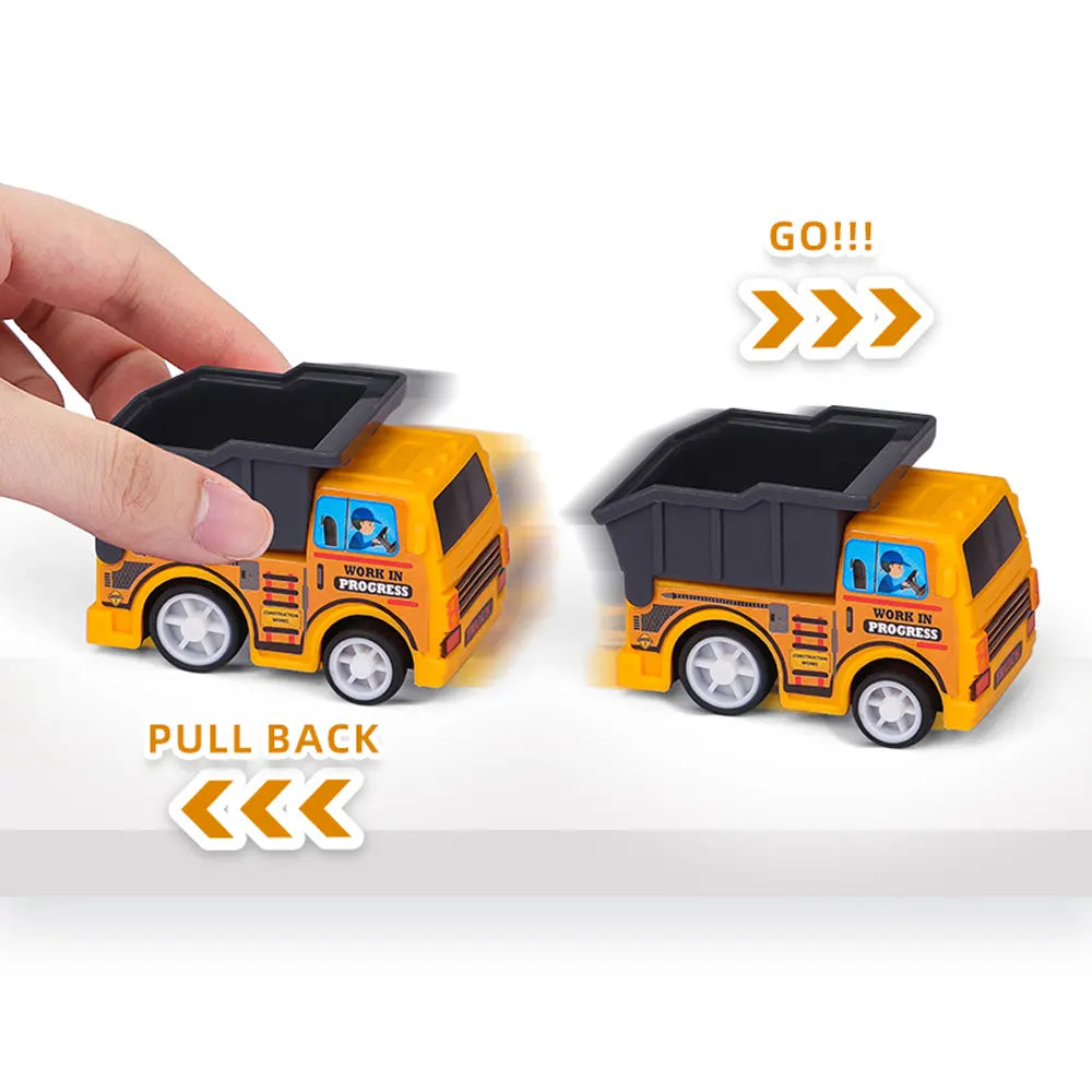 Set of 4 Friction Construction Vehicles - 3Y+
