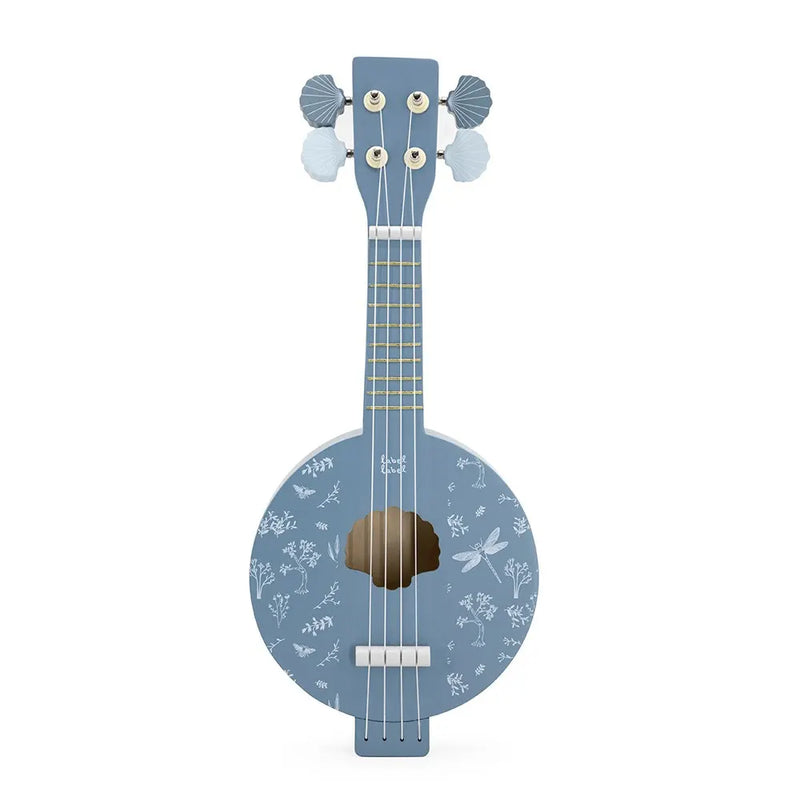 Etiqueta Etiqueta Banjo de Madera - Azul
