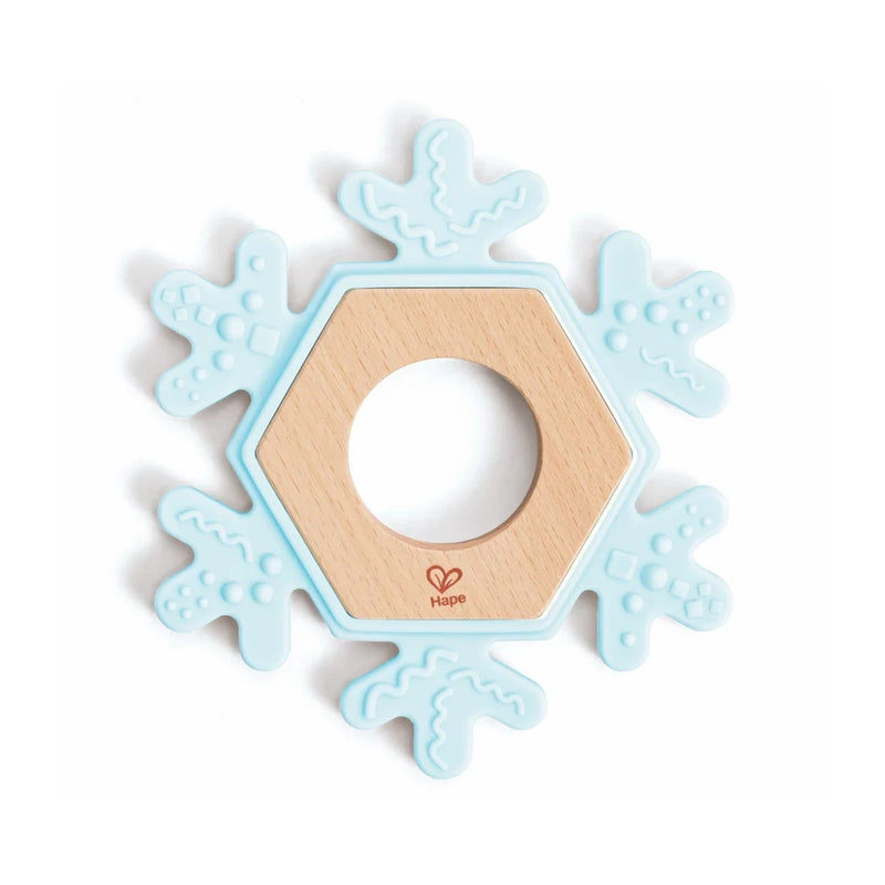 Hape Snowflake Teething Ring 0-18M