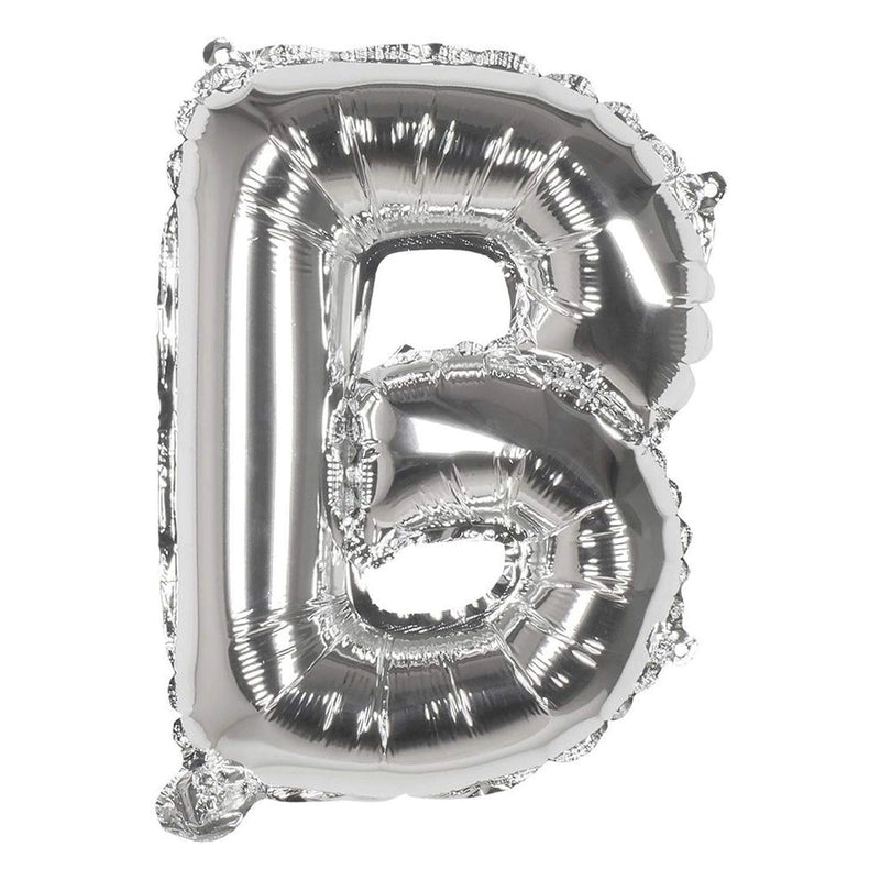 Ballon en Forme de Lettre B - Argenté