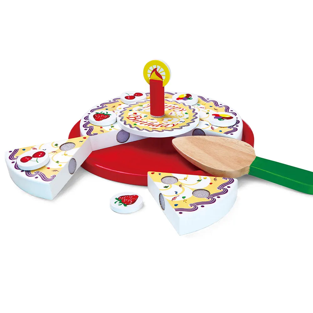 Viga Toys Gâteau d'Anniversaire en Bois 18M+