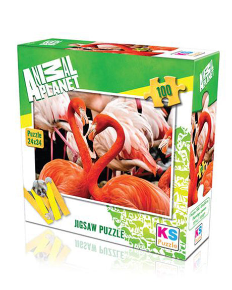 KS Child Puzzle 100 - Flamingo Lovers