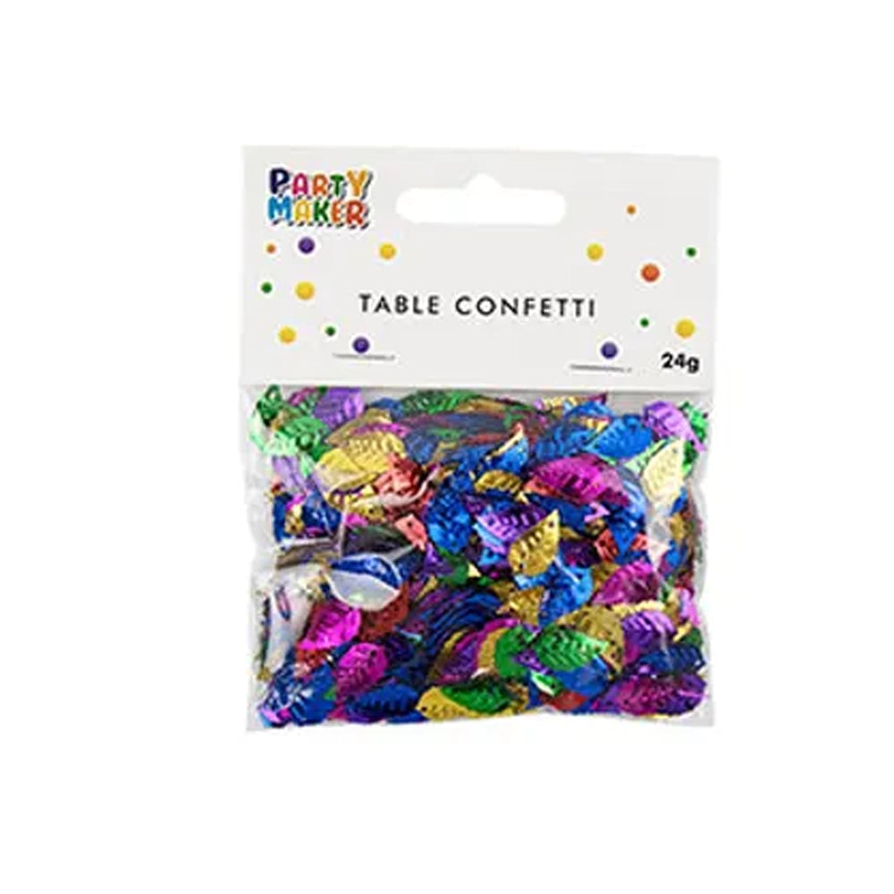 Confeti multicolor 24g - Hojas
