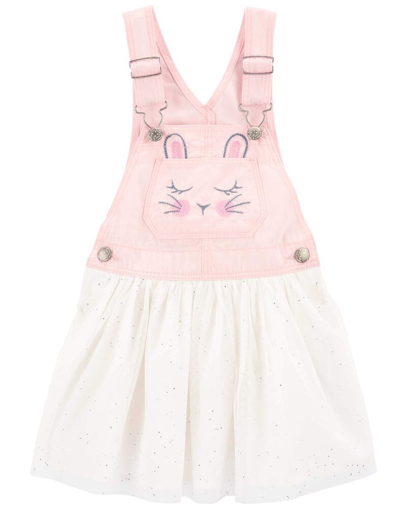 Robe Pull Lapin En Pointelle Bébé OshKosh - Rose