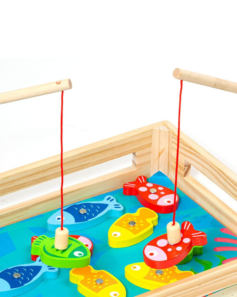 Molto Jeu de Pêche en Bois 15 Pièces