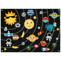 Tapiz Mural Educativo de Fieltro - Tema Espacial