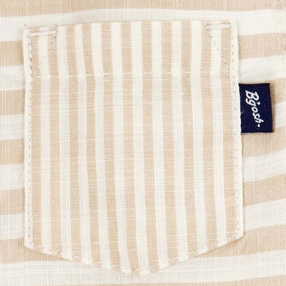 Body Rayé & Short à Bretelles Bébé Garçon OshKosh - Tanné