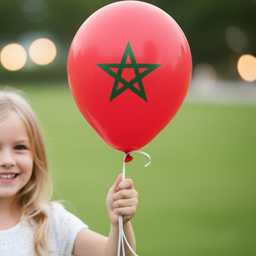 Lote de 10 Globos – Bandera de Marruecos