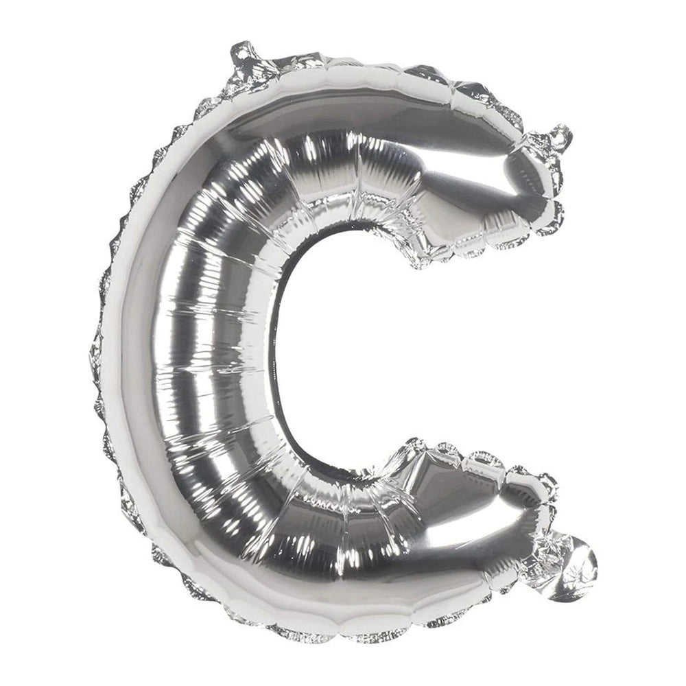 Ballon en Forme de Lettre C - Argenté