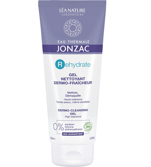 JONZAC THERMAL WATER REHYDRATE DERMO-FRESHNESS CLEANSING GEL 200 ml