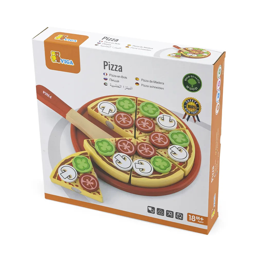 Viga Toys Pizza en Bois 18M+