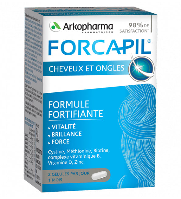 Arkopharma Forcapil cheveux et ongles 180 gélules – boîte