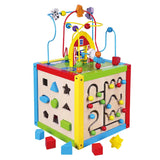 Viga Toys Cube d'Activité avc Horloge 5 en 1 18M+