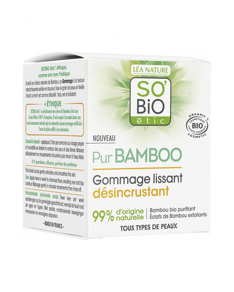 So Bio Gommage Bio Lissant Désincrustant Purifiant Pur Bamboo - 50ml