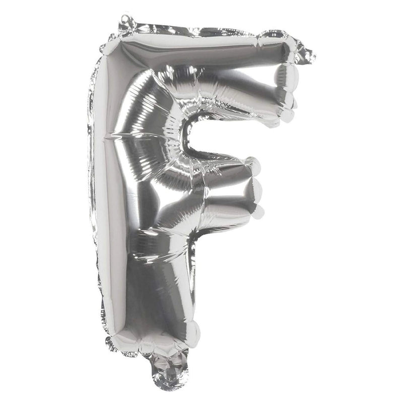 Ballon en Forme de Lettre F - Argenté