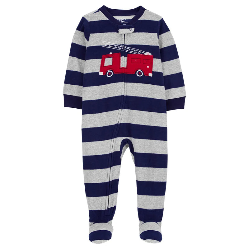 Carter's Fleece Sleep & Play - Firetruck