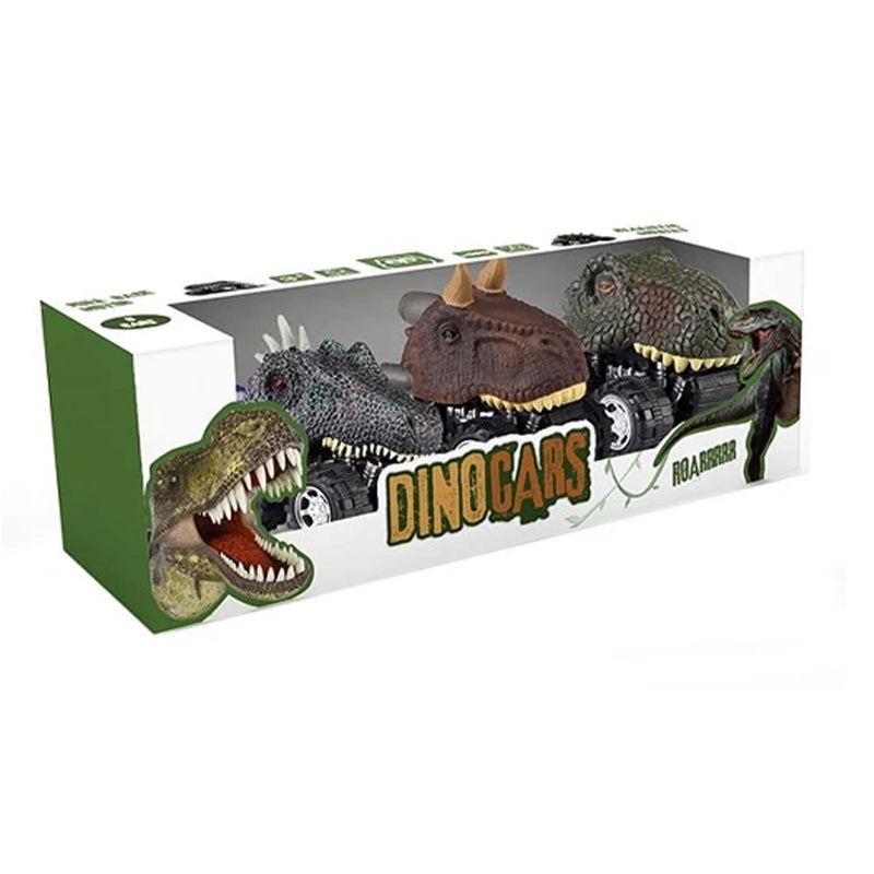 Eurekakids Pull Back Dino Cars - 2 - 3A+