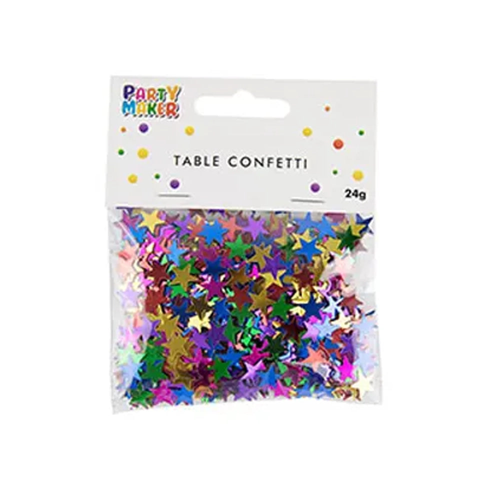 Confeti multicolor 24g - Estrellas grandes
