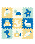 Sunta Tapis Puzzle Océan World - Multicolore