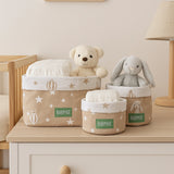Lot de 3 Paniers Babymat - Montgolfière Beige