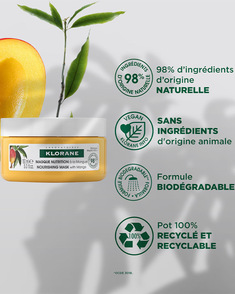 Klorane Masque Nutrition à la Mangue - 150ml
