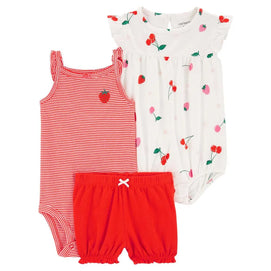 Ensemble 3 Pièces Carter's - Fraise