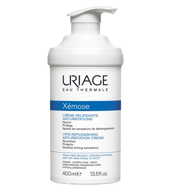 Flacon pompe Uriage Xémose Crème Relipidante Anti-Irritations 400 ml