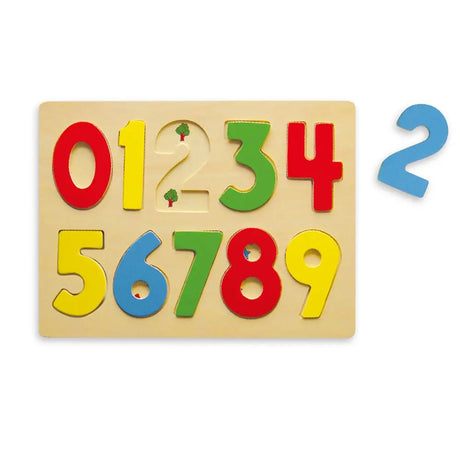 Viga Toys 123 Puzzle Chiffre en Bois 3A+