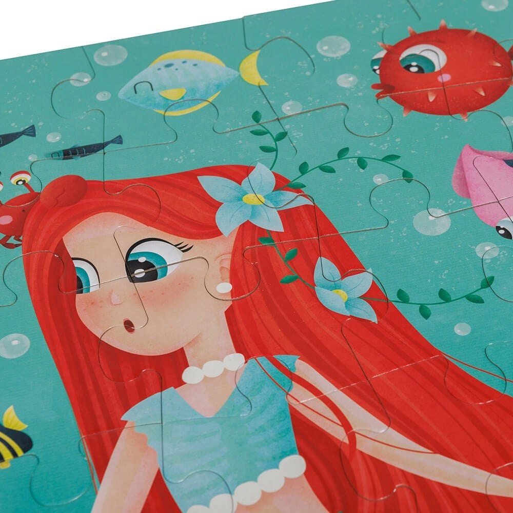 Eurekakids Puzzle Géant Phosphorescent 100 Pièces 4A+ - Sirènes