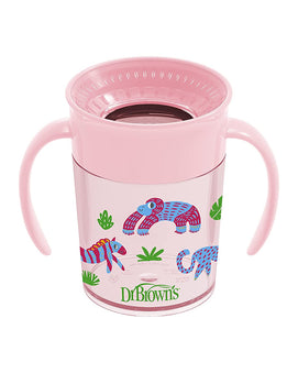 Dr. Brown's Gobelet Cheers 360° avec poignées 200ml - Rose