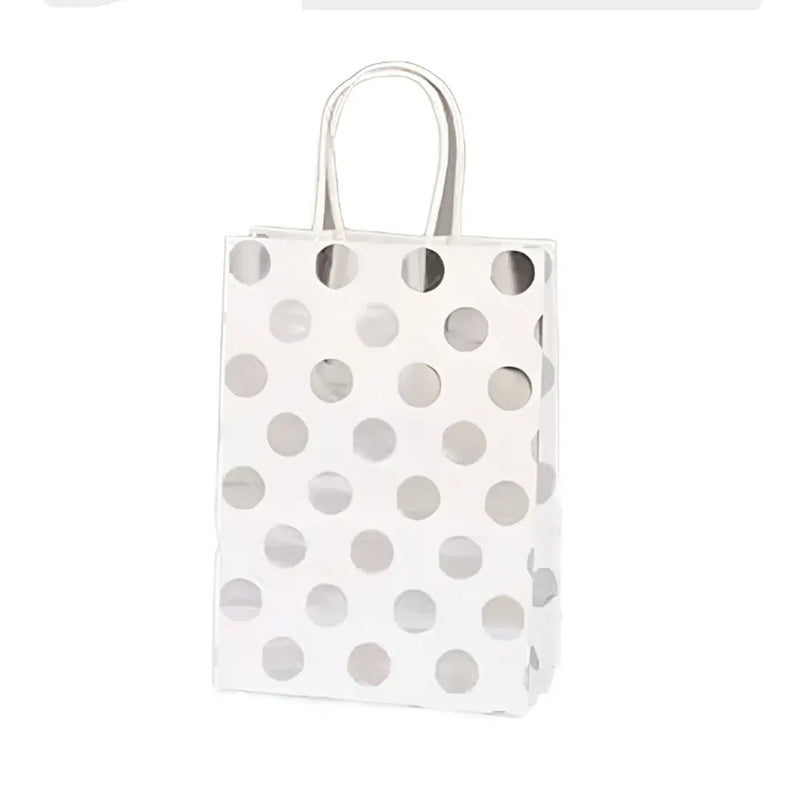 Paquete de 12 bolsas de golosinas navideñas - Blanco y gris
