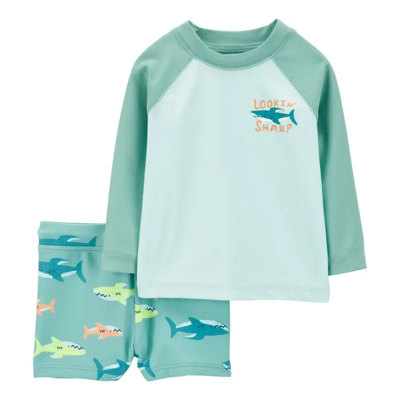 Carter's 2-Piece Swimsuit - Green Shark