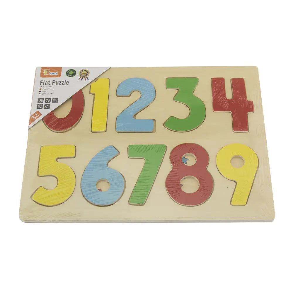 Viga Toys 123 Puzzle Chiffre en Bois 3A+