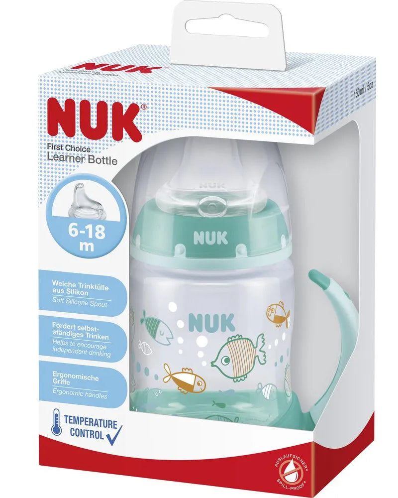 Tasse d'apprentissage NUK avec Température Control 150ml 6-18M - Vert