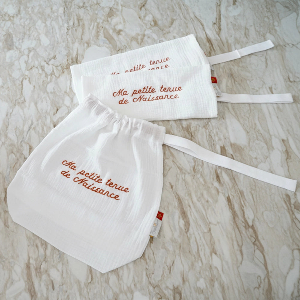 Pochon / Tkimcha Ma Petite Tenue de Naissance - Terracotta