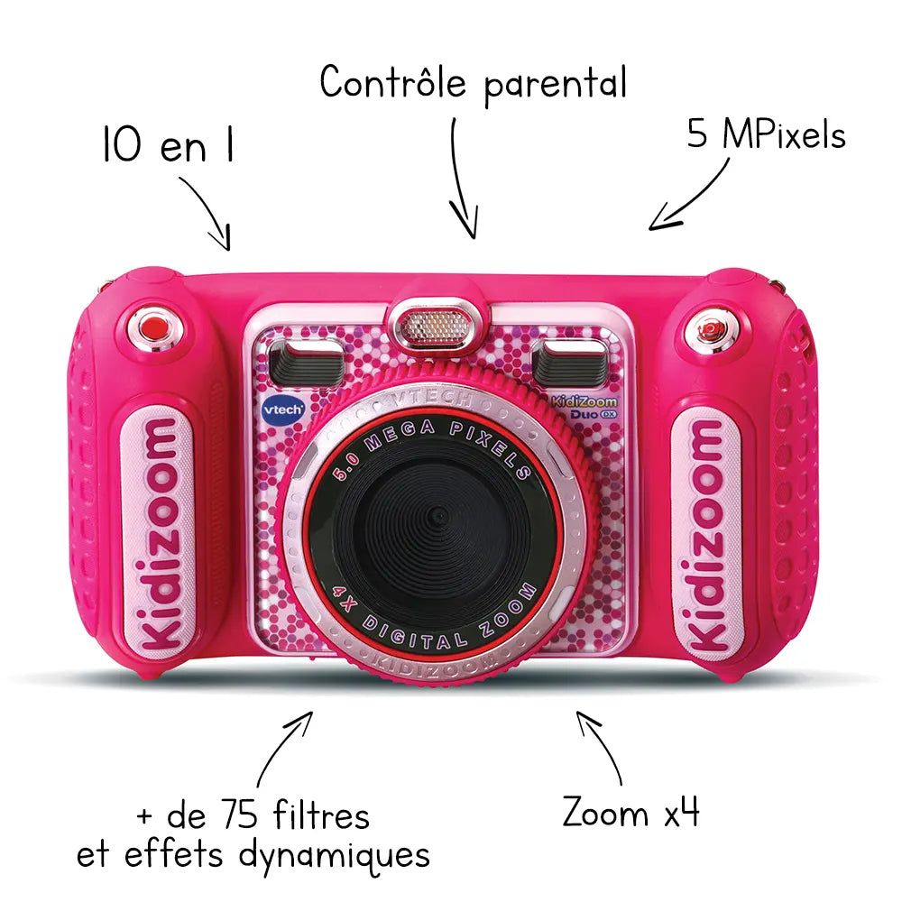 Vtech KidiZoom Duo DX 3-12A - Rose