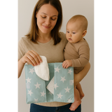 Organisateur Babymat - Vert Étoiles Blanches