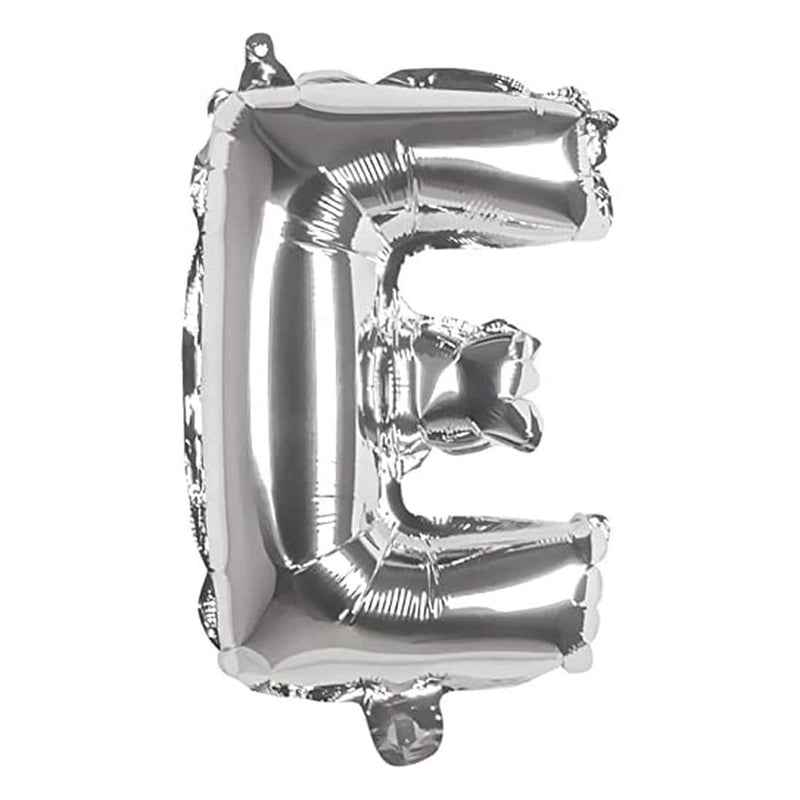 Ballon en Forme de Lettre E - Argenté