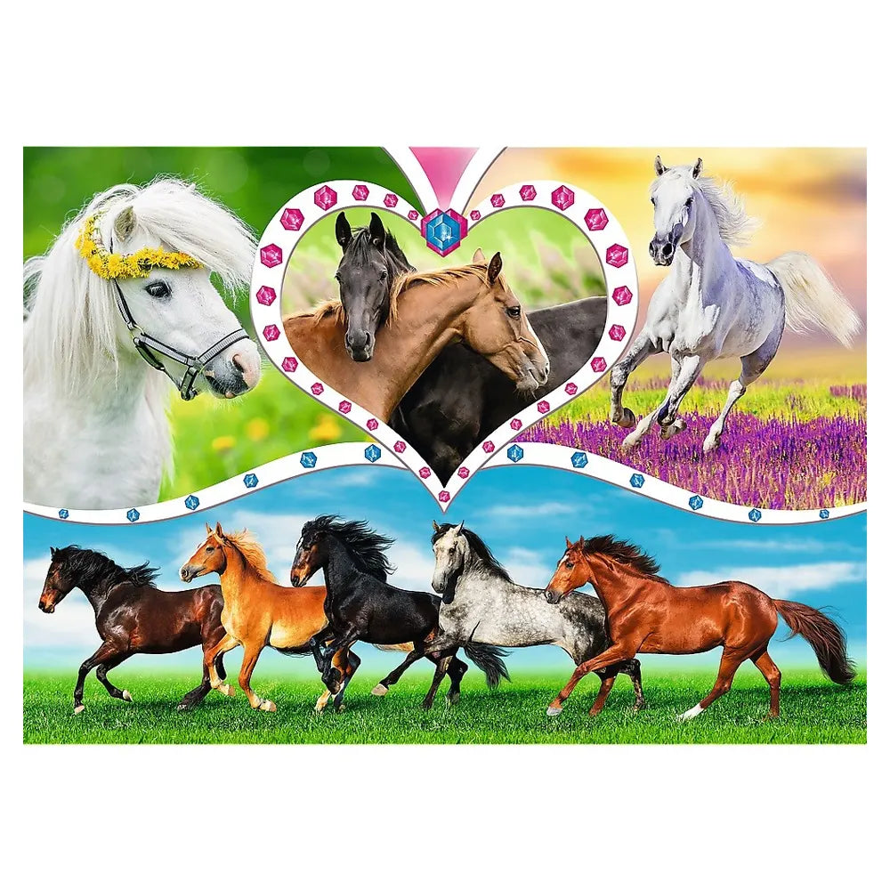 Trefl Puzzle Beautiful Horses 200 Pièces - 6A+