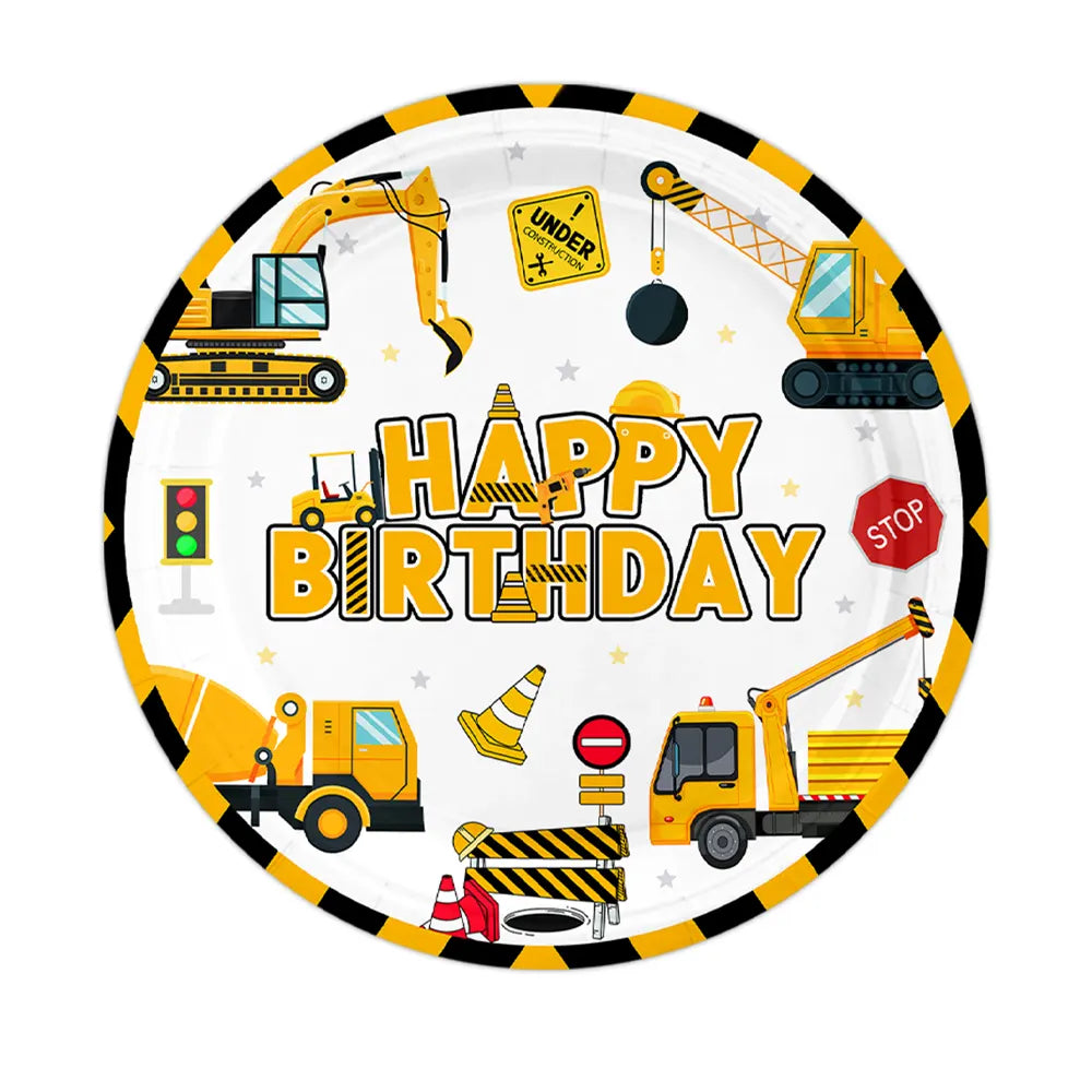 51 Piece Birthday Pack - Construction Site