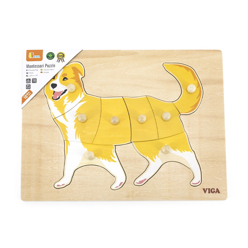 Viga Toys Puzzle Montessori 18M+ - Chien