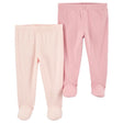 Lot de 2 Pantalons en Coton Carter's - Rose