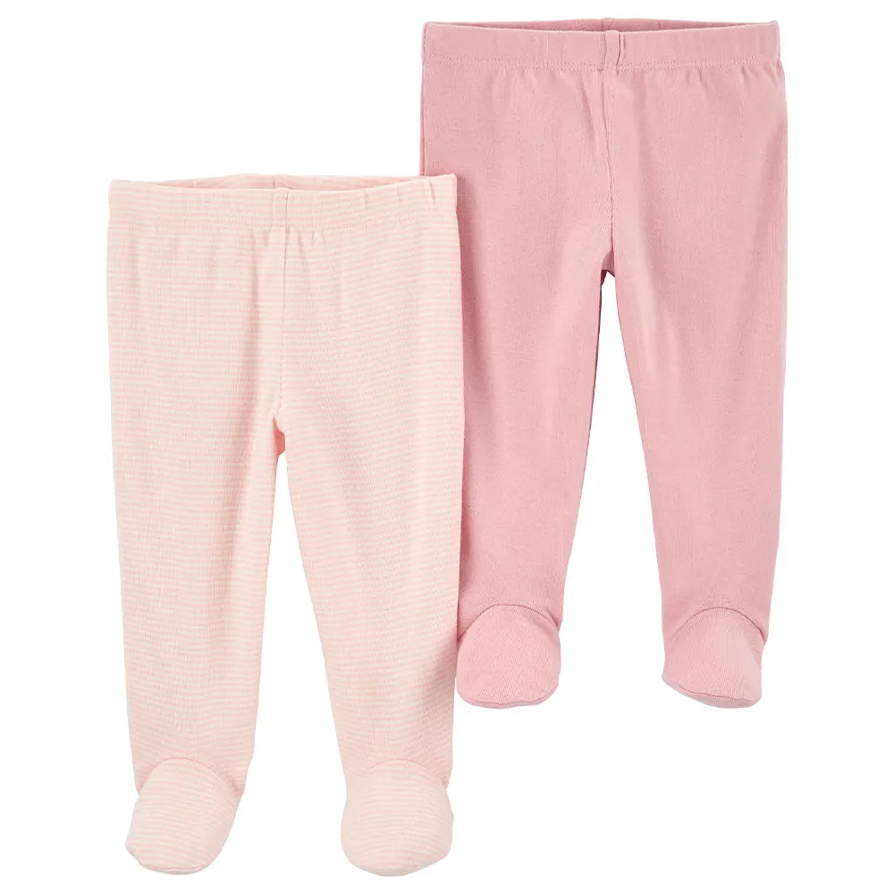 Lot de 2 Pantalons en Coton Carter's - Rose