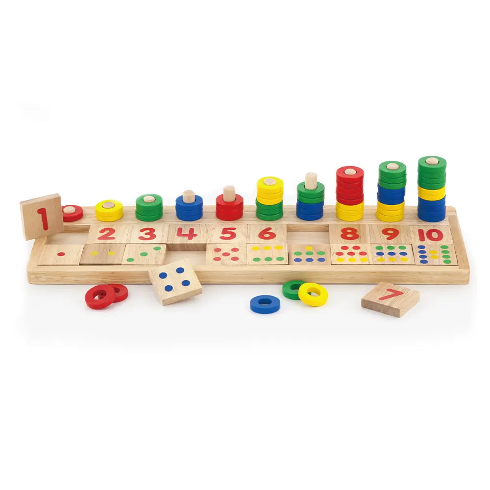 Viga Toys Puzzle d'Apprentissage Comptage 3A+