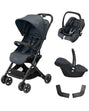 Maxi-cosi Pack Poussette Lara 2 Duo Essential Graphite + Siège Auto + Adaptateurs